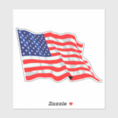 Amerikanische Flagge Aufkleber (Blatt)