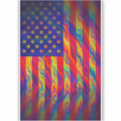 Amerikanische Flagge Aufkleber (Vorderseite)