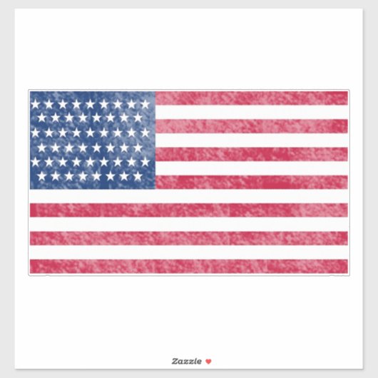 Amerikanische Flagge Aufkleber (Blatt)