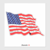Amerikanische Flagge Aufkleber (Blatt)