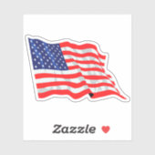 Amerikanische Flagge Aufkleber (Blatt)