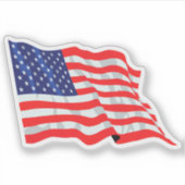 Amerikanische Flagge Aufkleber (Vorderseite)