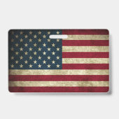 Amerikanische Flagge Ausweis (Back)