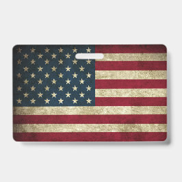 Amerikanische Flagge Ausweis