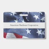 Amerikanische Flagge Ausweis (Rückseite)