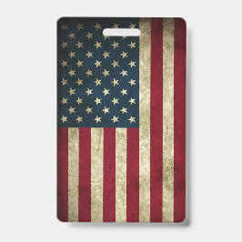 Amerikanische Flagge Ausweis