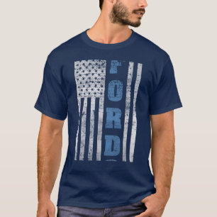 Amerikanische Flagge Auto fahren Fahren Rennen 312 T-Shirt