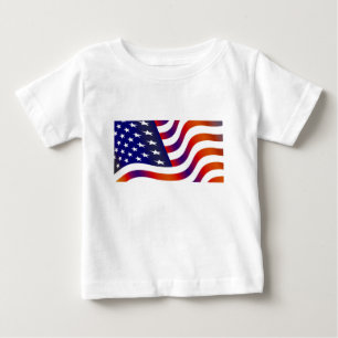 Amerikanische Flagge Baby T-shirt