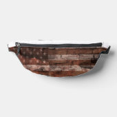 Amerikanische Flagge Backsteinmauer Bauchtasche (Ablage )
