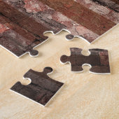 Amerikanische Flagge Backsteinmauer Puzzle (Seite)