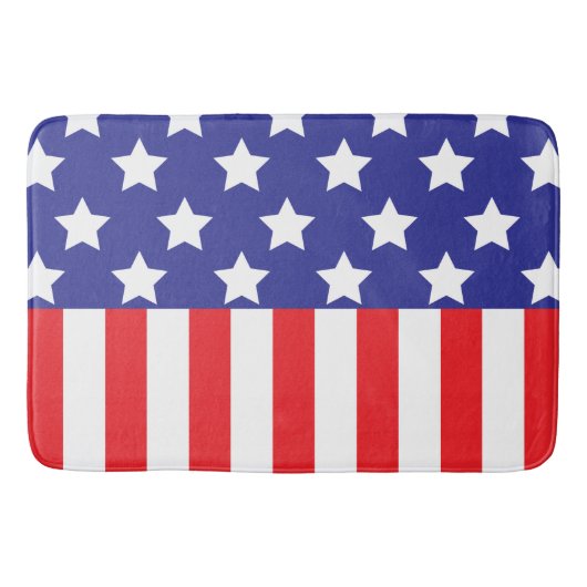 Amerikanische Flagge Badematte (Vorderseite)
