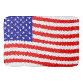 Amerikanische Flagge Badematte (Vorderseite)