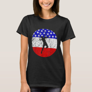 Amerikanische Flagge Badminton-Shirt - Badminton-S T-Shirt