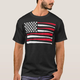 Amerikanische Flagge Baseball Usa Vintage Baseball T-Shirt