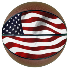 Amerikanische Flagge Basketball