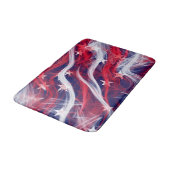 Amerikanische Flagge Bath Mat Badematte (Schrägansicht)
