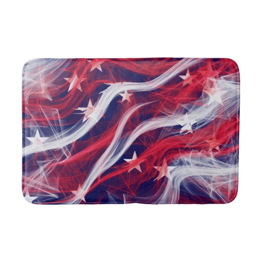 Amerikanische Flagge Bath Mat Badematte (Vorderseite)