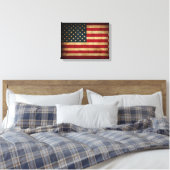 Amerikanische Flagge beängstigende Leinwand (Insitu (Schlafzimmer))