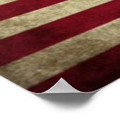 Amerikanische Flagge - Bedeutung von Farben Poster (Ecke)