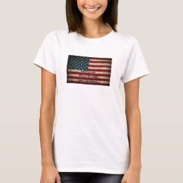 Amerikanische Flagge - Bedeutung von Farben T-Shirt
