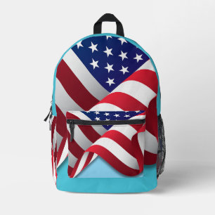 Amerikanische Flagge Bedruckter Rucksack