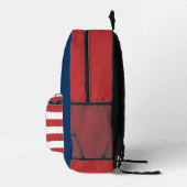 Amerikanische Flagge Bedruckter Rucksack (Rechts)