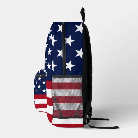 Amerikanische Flagge Bedruckter Rucksack (Rechts)