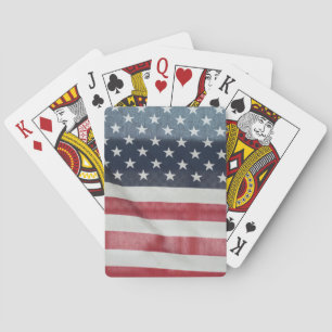 Amerikanische Flagge beim Sussex County angemessen Spielkarten