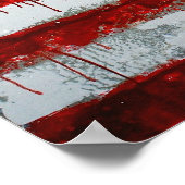 Amerikanische Flagge bemalt Poster (Ecke)