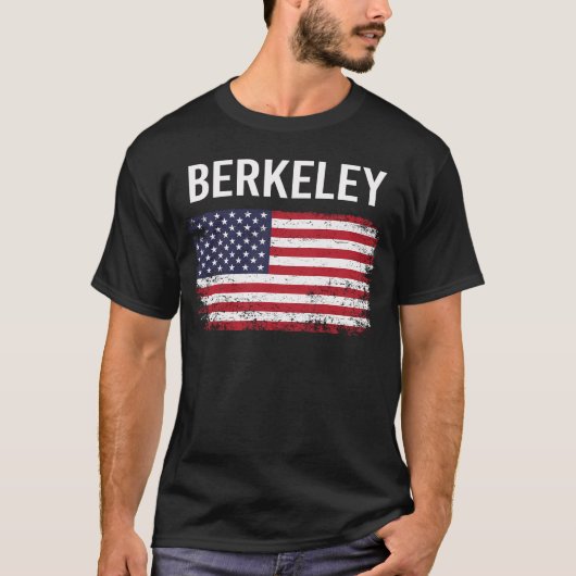 Amerikanische Flagge Berkeley T-Shirt (Vorderseite)