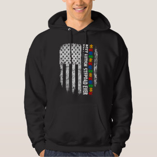 Amerikanische Flagge Beste Autismus Stepdad je Aut Hoodie
