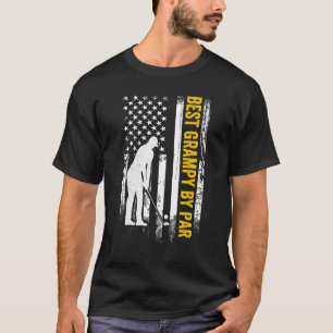 Amerikanische Flagge beste Grampie für Par für Gol T-Shirt