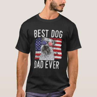 Amerikanische Flagge Bester Hund-Vater je weiches, T-Shirt