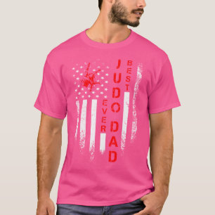 Amerikanische Flagge Bester Judo-Vater je Martial T-Shirt
