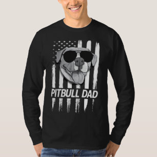Amerikanische Flagge Bester Pitbulle Vater Funny P T-Shirt