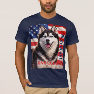 Amerikanische Flagge Bester Vater Aller Zeiten Hus T-Shirt