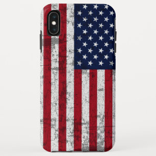 Amerikanische Flagge beunruhigt iPhone XS Max Hülle