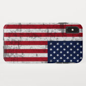 Amerikanische Flagge beunruhigt Case-Mate iPhone Hülle (Rückseite (Horizontal))