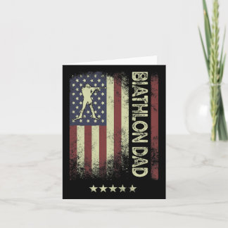 Amerikanische Flagge - Biathlon-Vater Karte