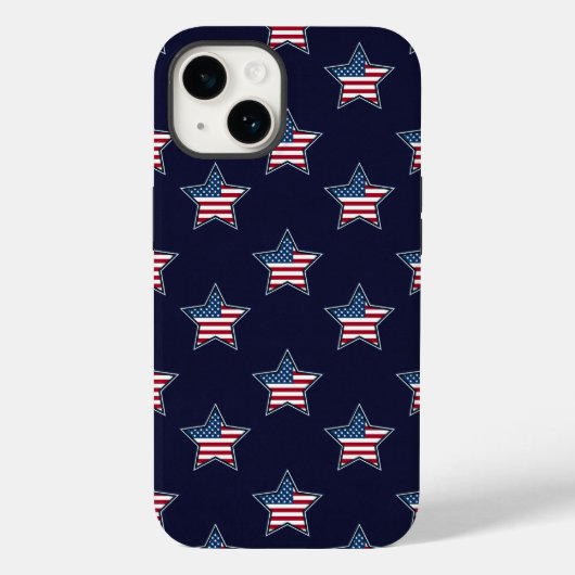Amerikanische Flagge Blue Star schwanke US Flagge Case-Mate iPhone Hülle (Rückseite)