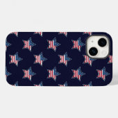 Amerikanische Flagge Blue Star schwanke US Flagge Case-Mate iPhone Hülle (Rückseite (Horizontal))