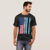 Amerikanische Flagge Botswana Flag Beste Großfahne T-Shirt (Vorne ganz)