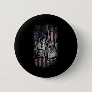 Amerikanische Flagge Box-Shirts Für Männer Frauen Button