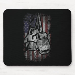 Amerikanische Flagge Box-Shirts Für Männer Frauen  Mousepad