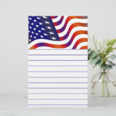 Amerikanische Flagge Briefpapier (Stehend Vorderseite)