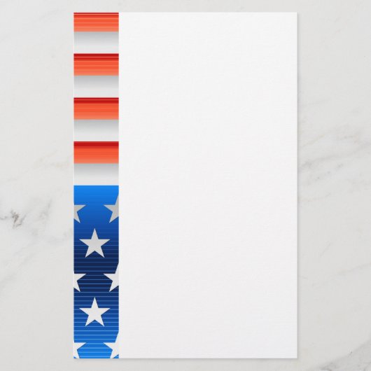 Amerikanische Flagge Briefpapier (Vorderseite)