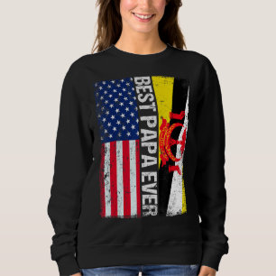 Amerikanische Flagge Brunei Flag Beste Papa Ever F Sweatshirt