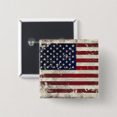 Amerikanische Flagge Button (Vorne & Hinten)