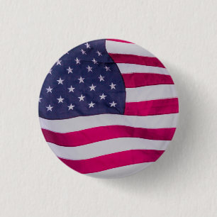 Amerikanische Flagge Button