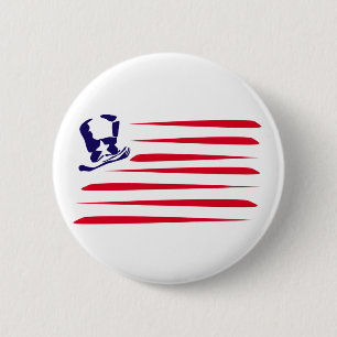Amerikanische Flagge Button